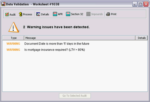 Audit Screen