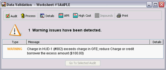 Audit 802: Interest Rate Chosen Increases