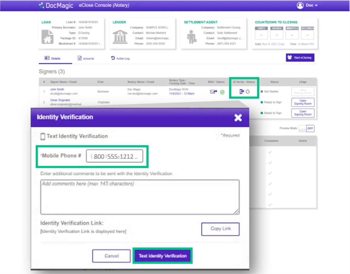 Screenshot of ID Verify