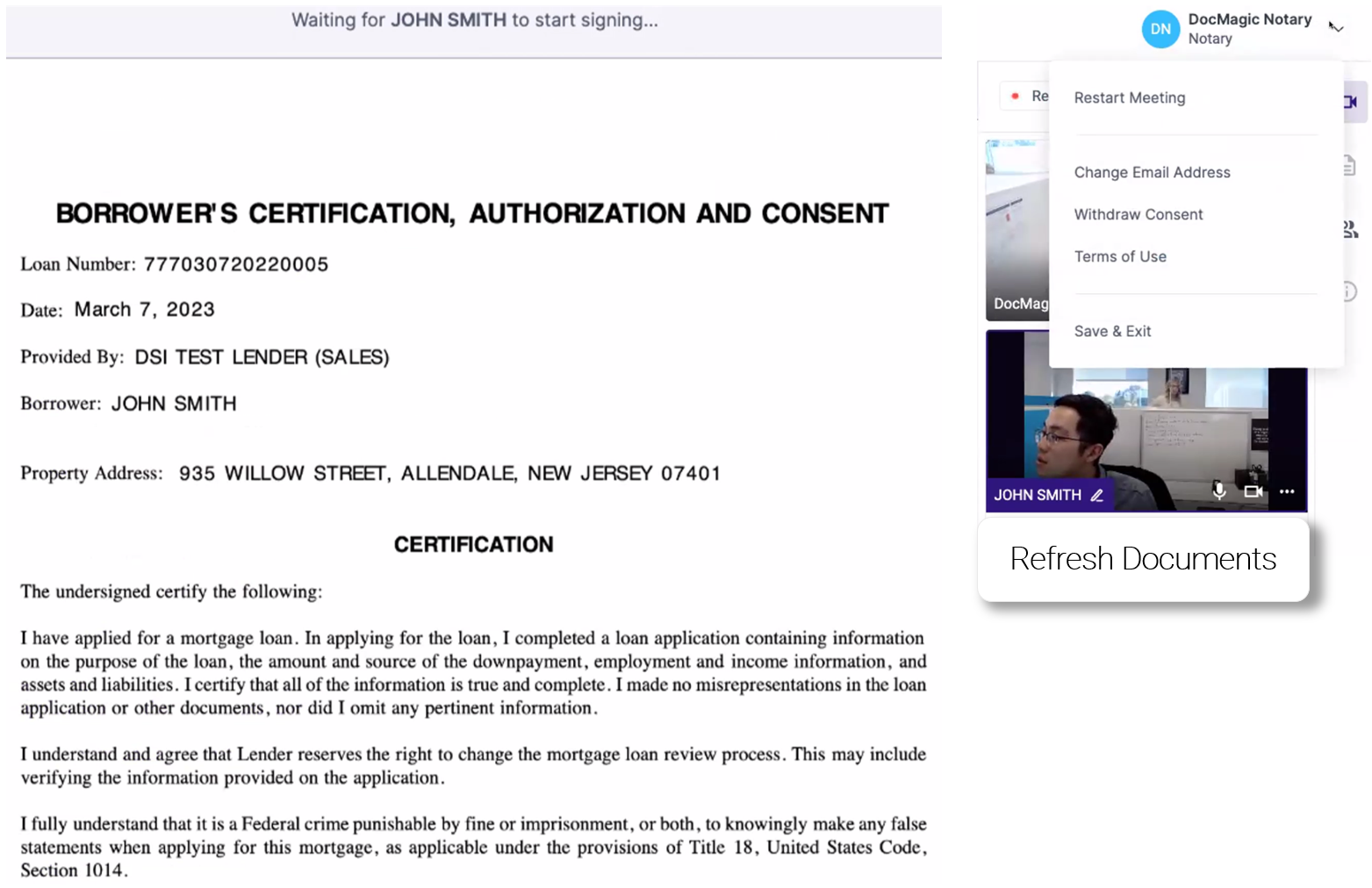 refresh documents