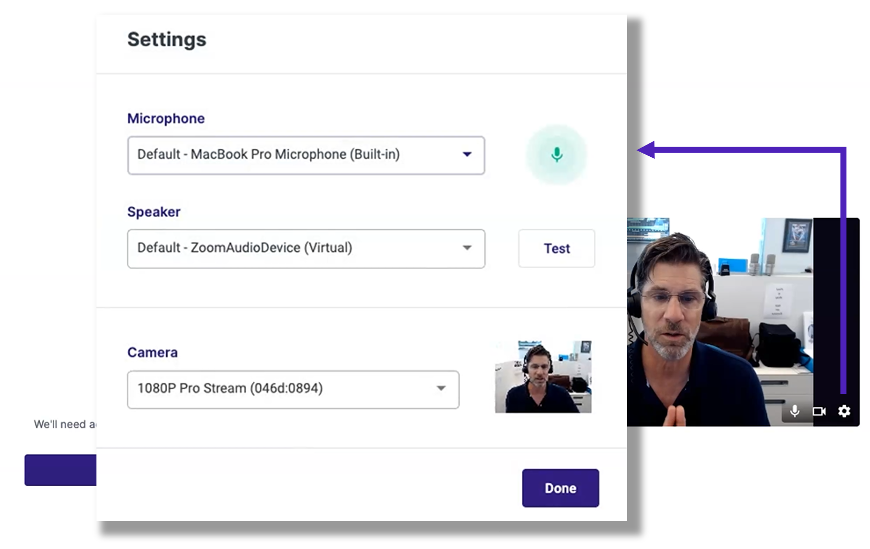 Notary lobby and settings